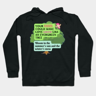 KISSES Romantic Evergreen Hoodie